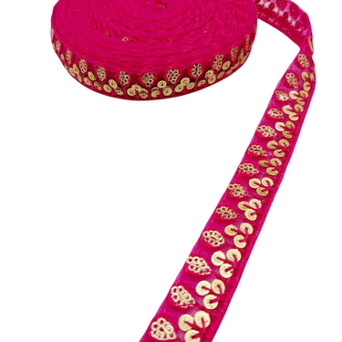 Net Embroidered Lace Trim Sequins Trim 3 Yards Decorative Sari Border Costume Ribbon Crafting Sewing Tape